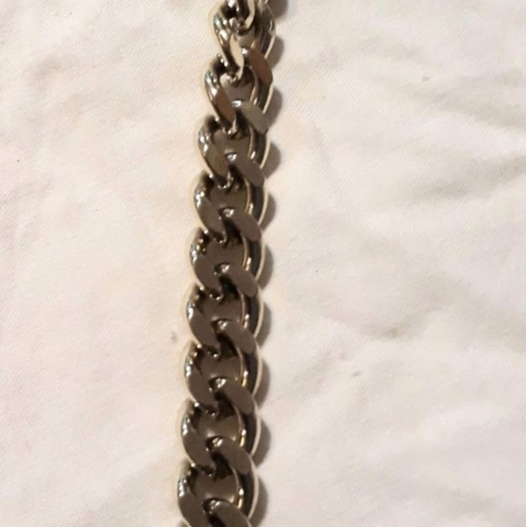 Genuine Leather Shoulder Bag with Chain - Picture 8 of 8